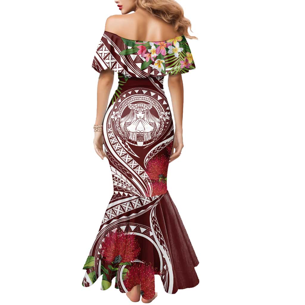 Aloha Hawaii Big Island Mermaid Dress Ohia Lehua Wahine