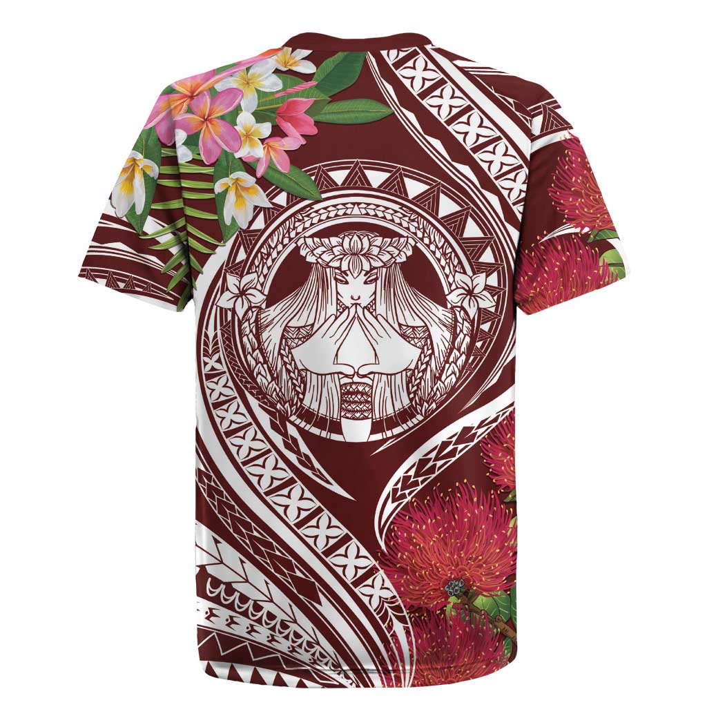 Aloha Hawaii Big Island Rugby Jersey Ohia Lehua Wahine