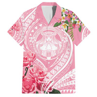 Aloha Hawaii Maui Family Matching Short Sleeve Bodycon Dress and Hawaiian Shirt Goddess Lokelani Rose