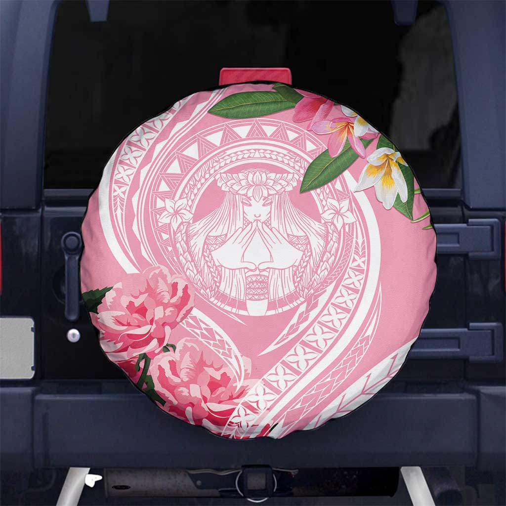 Aloha Hawaii Maui Spare Tire Cover Goddess Lokelani Rose