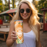 Aloha Hawaii Lanai Skinny Tumbler Frangipani Mix Pineapple