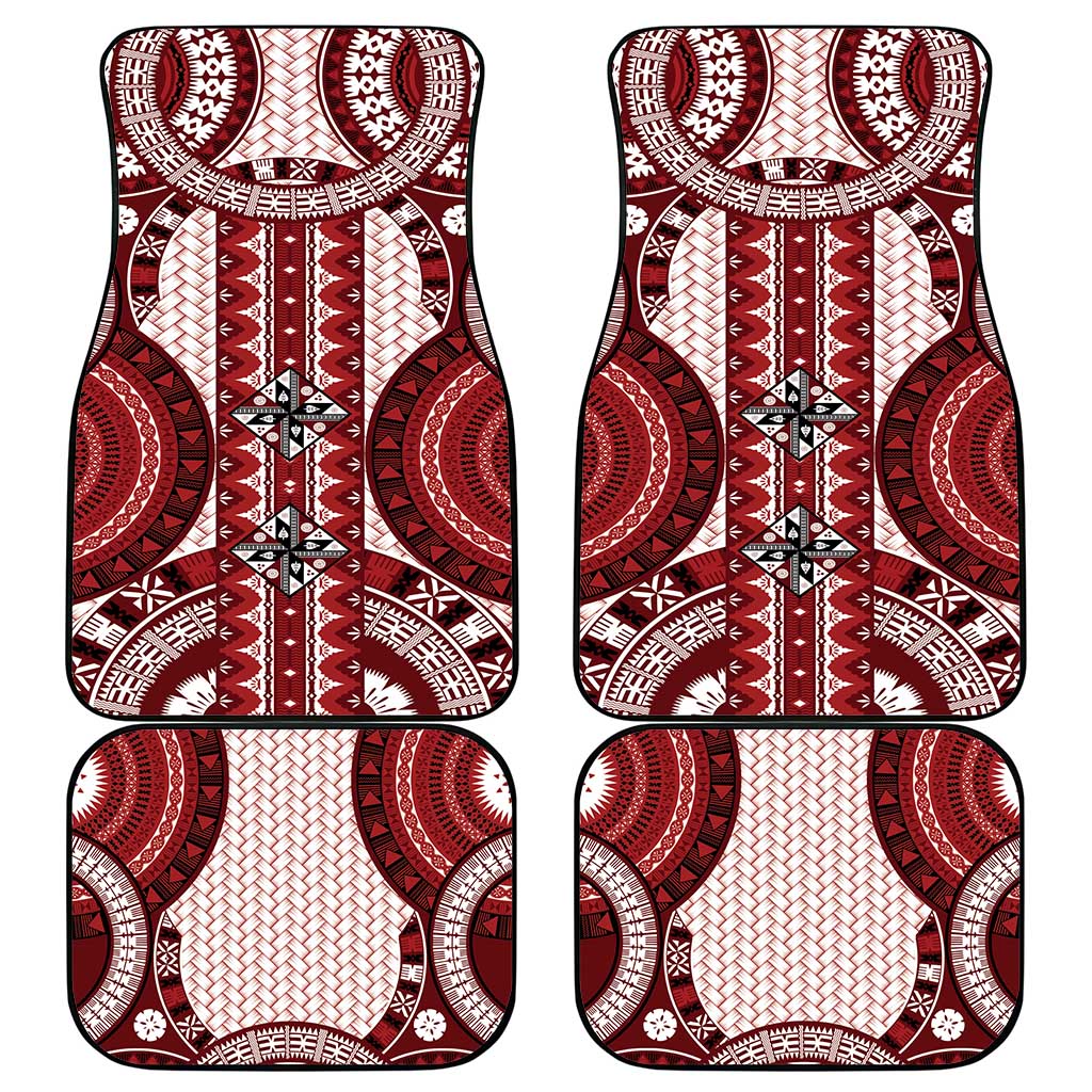 Bula Fiji Vintage Car Mats Scarlet Masi Motifs