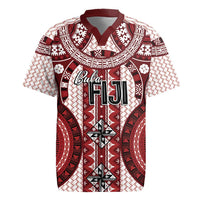 Bula Fiji Vintage Rugby Jersey Scarlet Masi Motifs