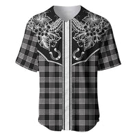 Hawai'i Paniolo Motif Black Baseball Jersey Floral Palaka Print LT7 Black - Polynesian Pride