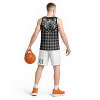 Hawai'i Paniolo Motif Black Basketball Jersey Floral Palaka Print LT7 - Polynesian Pride