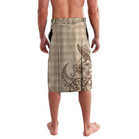Hawai'i Paniolo Motif Leather Brown Lavalava Floral Palaka Print LT7 - Polynesian Pride