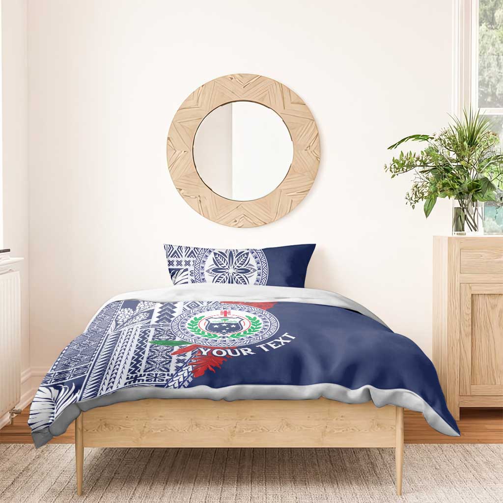 Samoa Rugby Personalized Bedding Set Toa Samoa Myriad Siapo