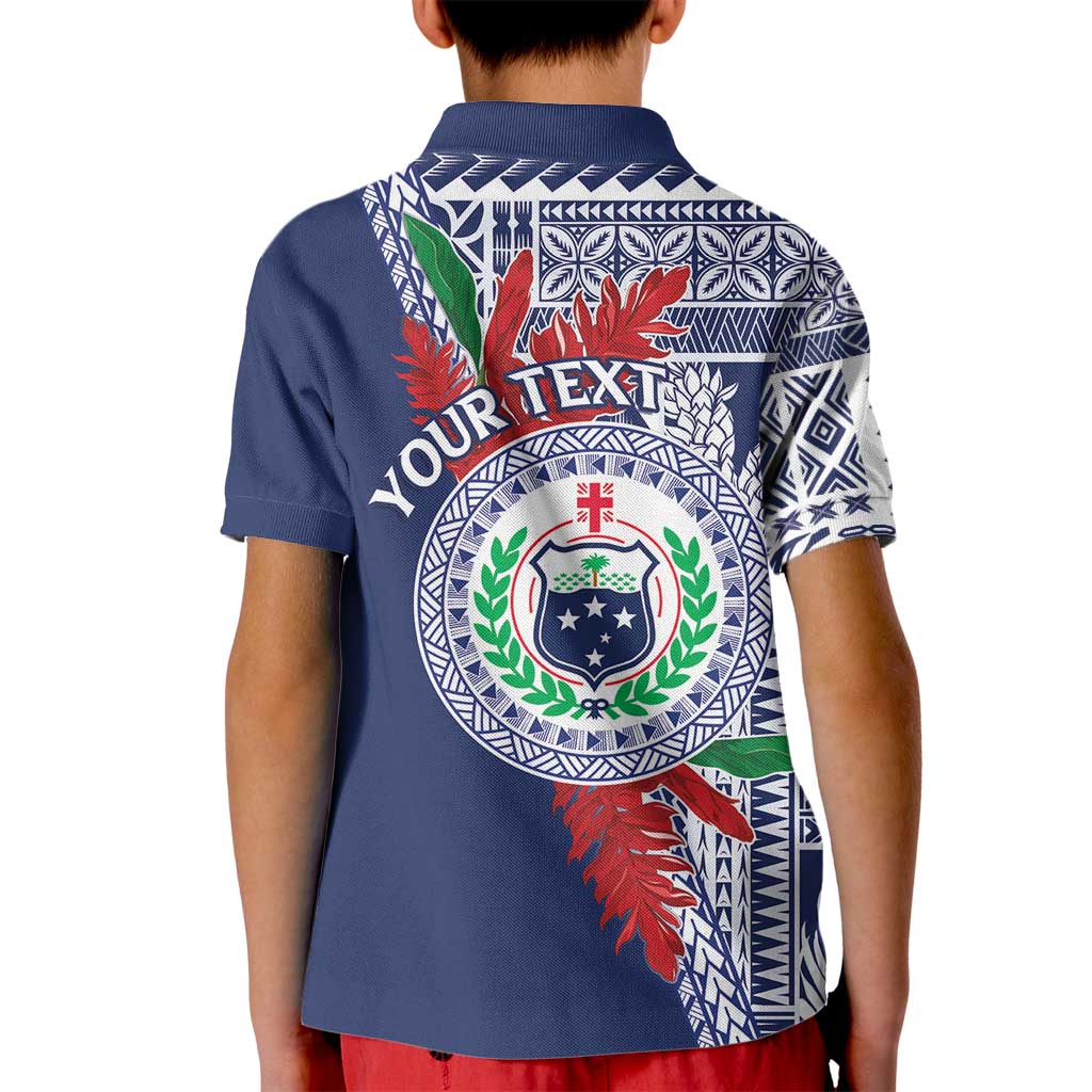 Samoa Rugby Personalized Kid Polo Shirt Toa Samoa Myriad Siapo