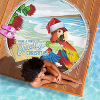 Have A Very Beach Christmas Beach Blanket Parrot By Lehua Flower - Polynesian Pride