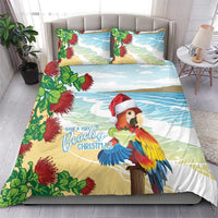 Have A Very Beach Christmas Bedding Set Parrot By Lehua Flower - Polynesian Pride