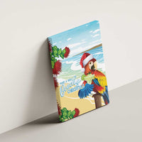 Have A Very Beach Christmas Canvas Wall Art Parrot By Lehua Flower - Polynesian Pride