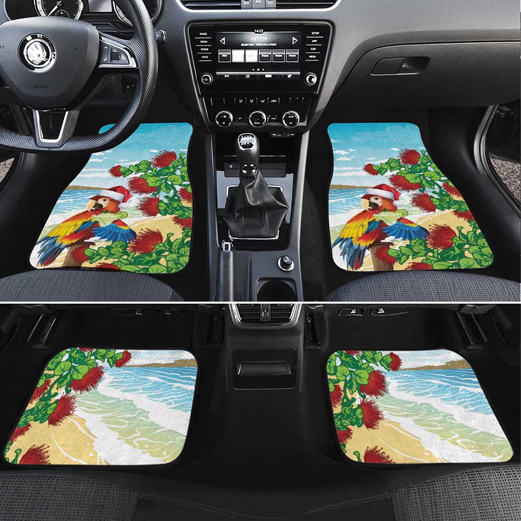 Have A Very Beach Christmas Car Mats Parrot By Lehua Flower - Polynesian Pride