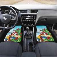 Have A Very Beach Christmas Car Mats Parrot By Lehua Flower - Polynesian Pride