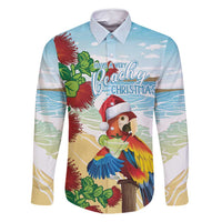 Have A Very Beach Christmas Family Matching Off Shoulder Maxi Dress and Hawaiian Shirt Parrot By Lehua Flower - Polynesian Pride