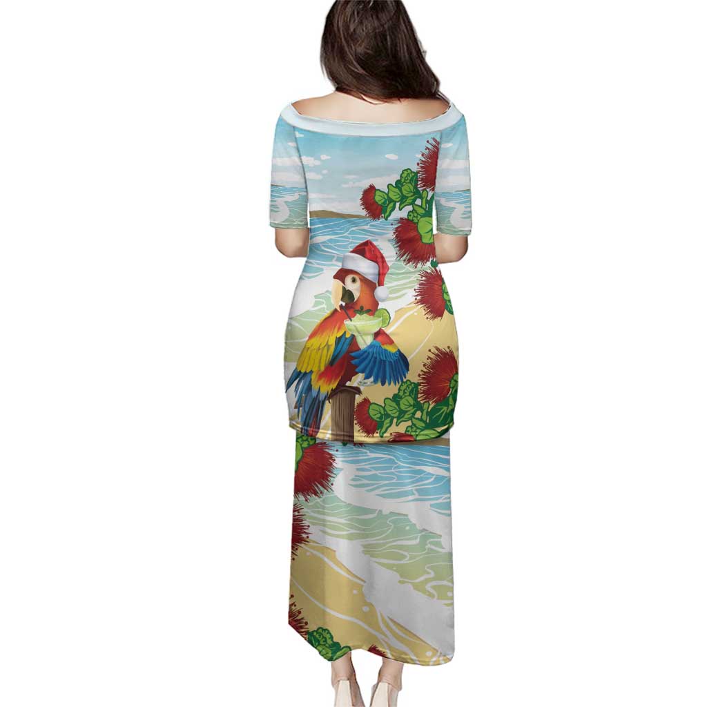 Have A Very Beach Christmas Family Matching Puletasi and Hawaiian Shirt Parrot By Lehua Flower - Polynesian Pride