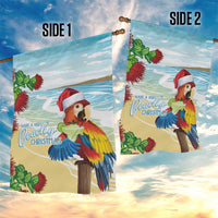 Have A Very Beach Christmas Garden Flag Parrot By Lehua Flower - Polynesian Pride