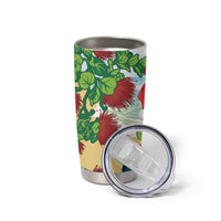Have A Very Beach Christmas Tumbler Cup Parrot By Lehua Flower - Polynesian Pride