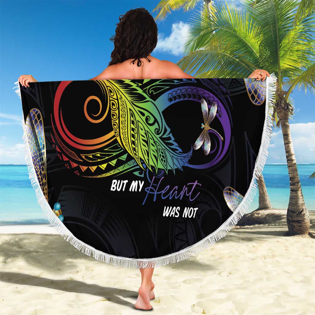 Personalised Polynesian Memorial Beach Blanket Your Wings Were Ready But My Heart Was Not