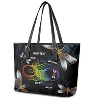 Personalised Polynesian Memorial Leather Tote Bag Your Wings Were Ready But My Heart Was Not