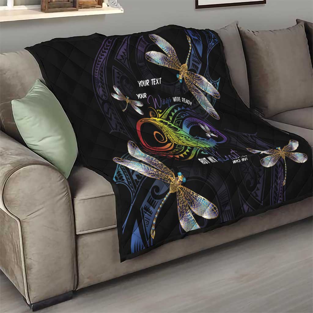 Personalised Polynesian Memorial Quilt Your Wings Were Ready But My Heart Was Not LT7 - Polynesian Pride
