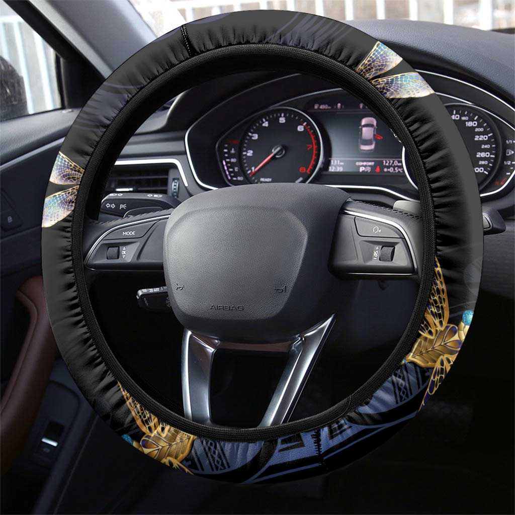 Polynesian Memorial Steering Wheel Cover Your Wings Were Ready But My Heart Was Not