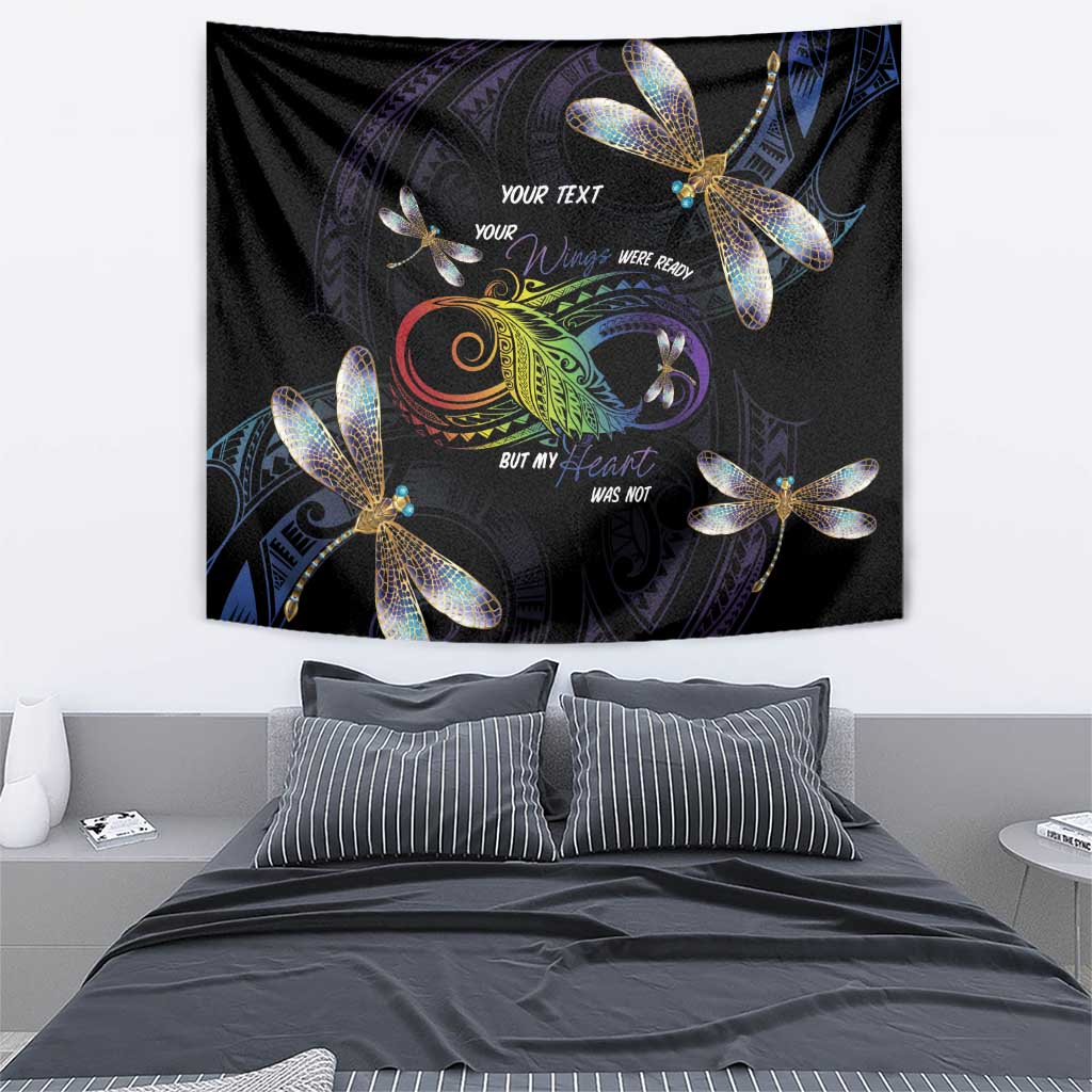 Personalised Polynesian Memorial Tapestry Your Wings Were Ready But My Heart Was Not LT7 - Polynesian Pride