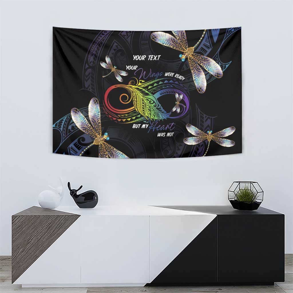 Personalised Polynesian Memorial Tapestry Your Wings Were Ready But My Heart Was Not LT7 - Polynesian Pride