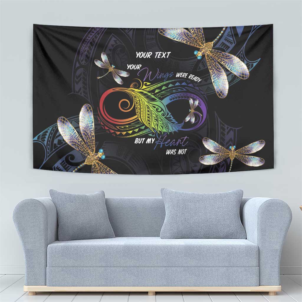 Personalised Polynesian Memorial Tapestry Your Wings Were Ready But My Heart Was Not LT7 - Polynesian Pride