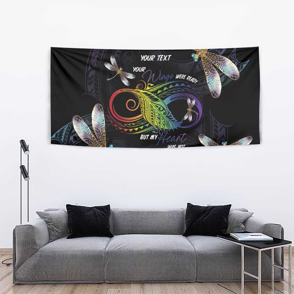 Personalised Polynesian Memorial Tapestry Your Wings Were Ready But My Heart Was Not LT7 - Polynesian Pride