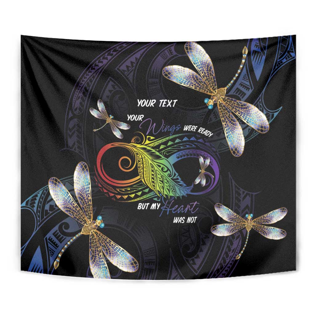 Personalised Polynesian Memorial Tapestry Your Wings Were Ready But My Heart Was Not LT7 - Polynesian Pride