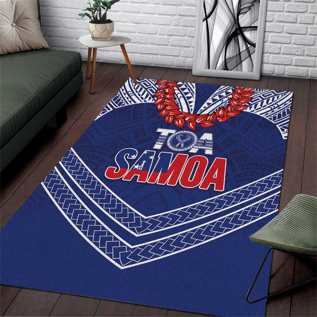 Toa Samoa Rugby Area Rug Ulafala Mix Nifo'oti - Polynesian Pride