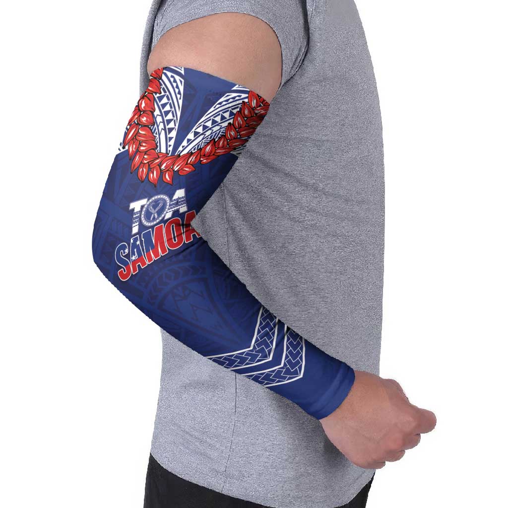 Toa Samoa Rugby Custom Arm Sleeves Ulafala Mix Nifo'oti - Polynesian Pride