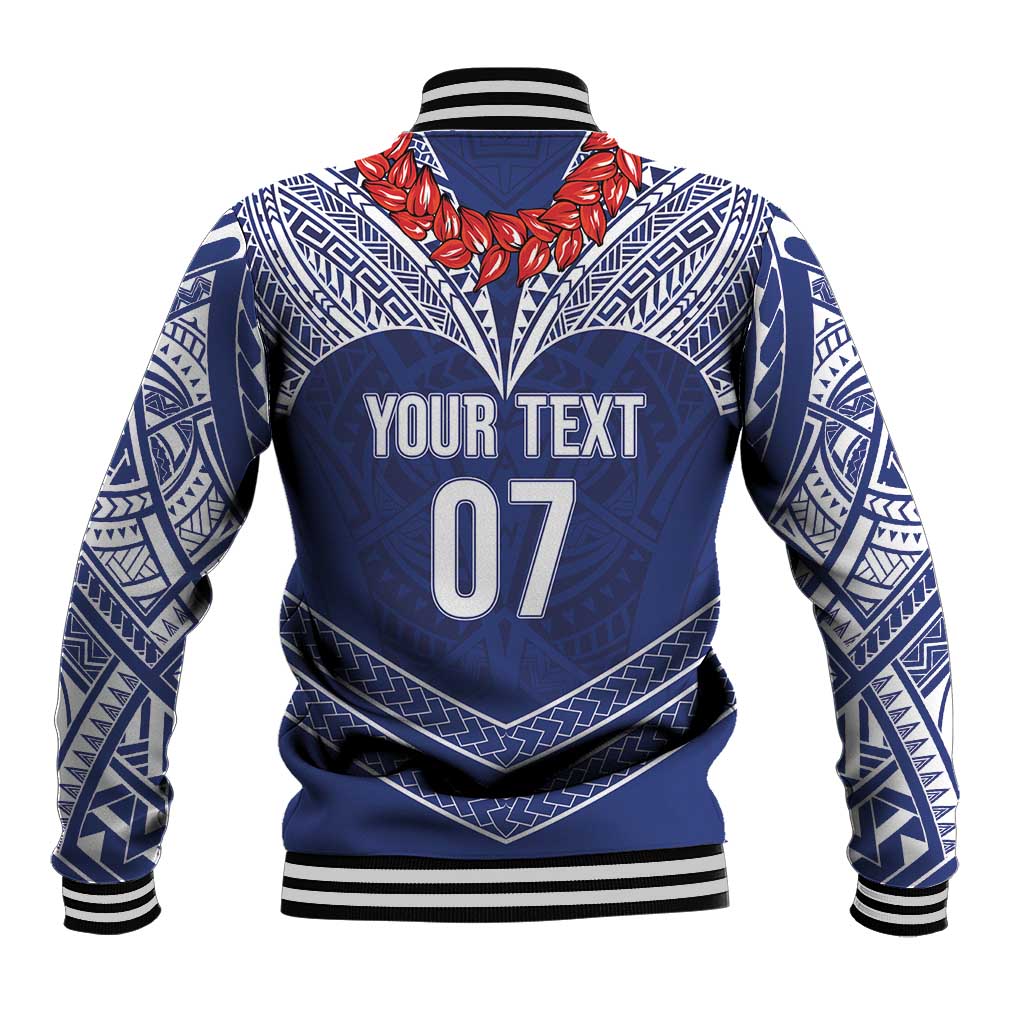 Toa Samoa Rugby Custom Baseball Jacket Ulafala Mix Nifo'oti - Polynesian Pride