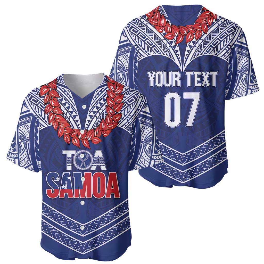 Toa Samoa Rugby Custom Baseball Jersey Ulafala Mix Nifo'oti - Polynesian Pride