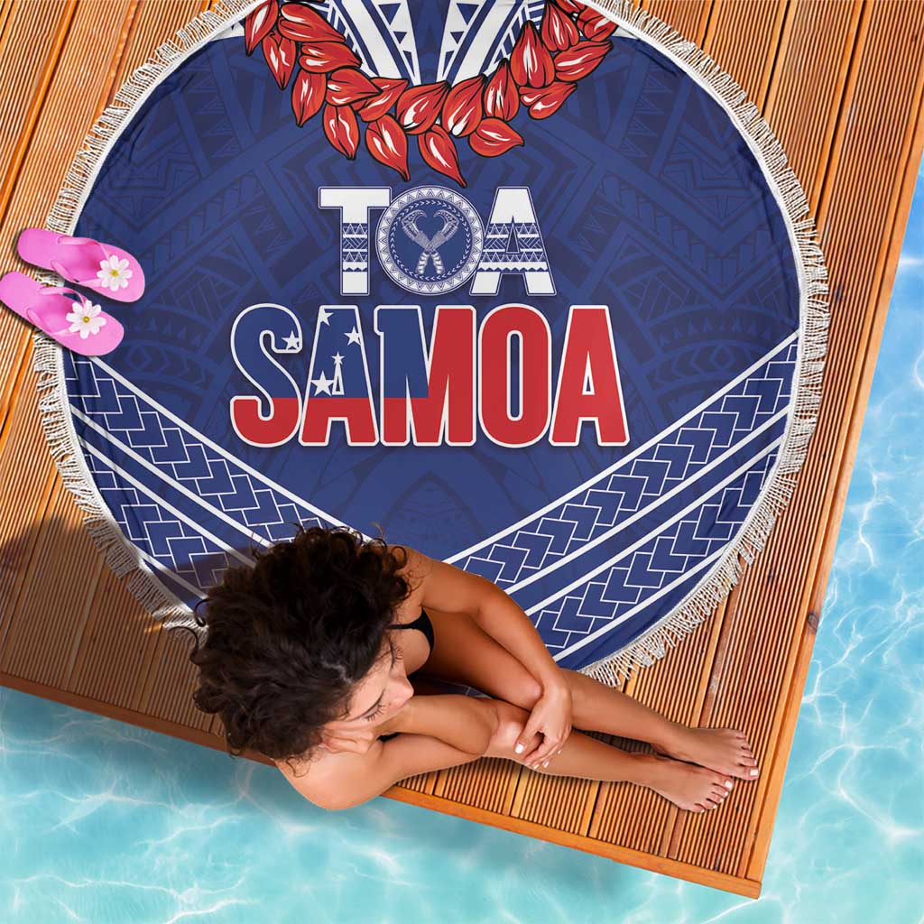 Toa Samoa Rugby Beach Blanket Ulafala Mix Nifo'oti - Polynesian Pride