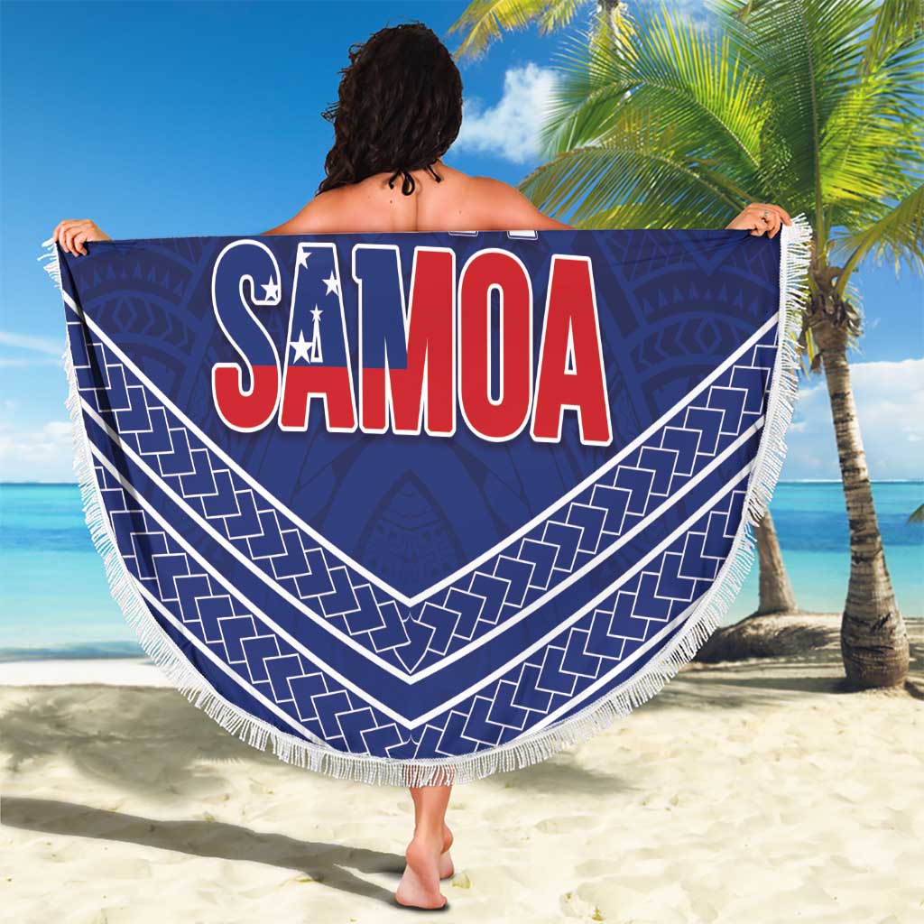 Toa Samoa Rugby Beach Blanket Ulafala Mix Nifo'oti - Polynesian Pride
