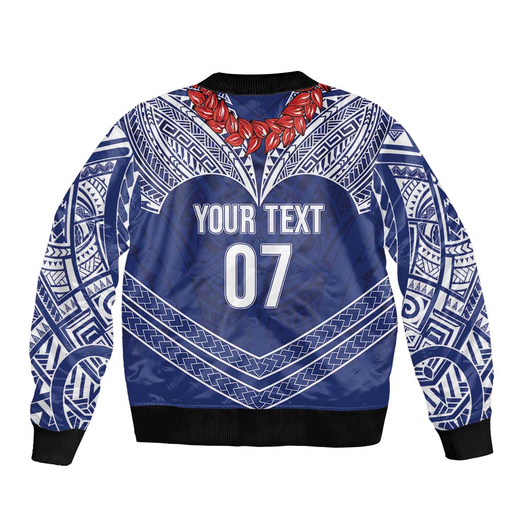 Toa Samoa Rugby Custom Bomber Jacket Ulafala Mix Nifo'oti - Polynesian Pride