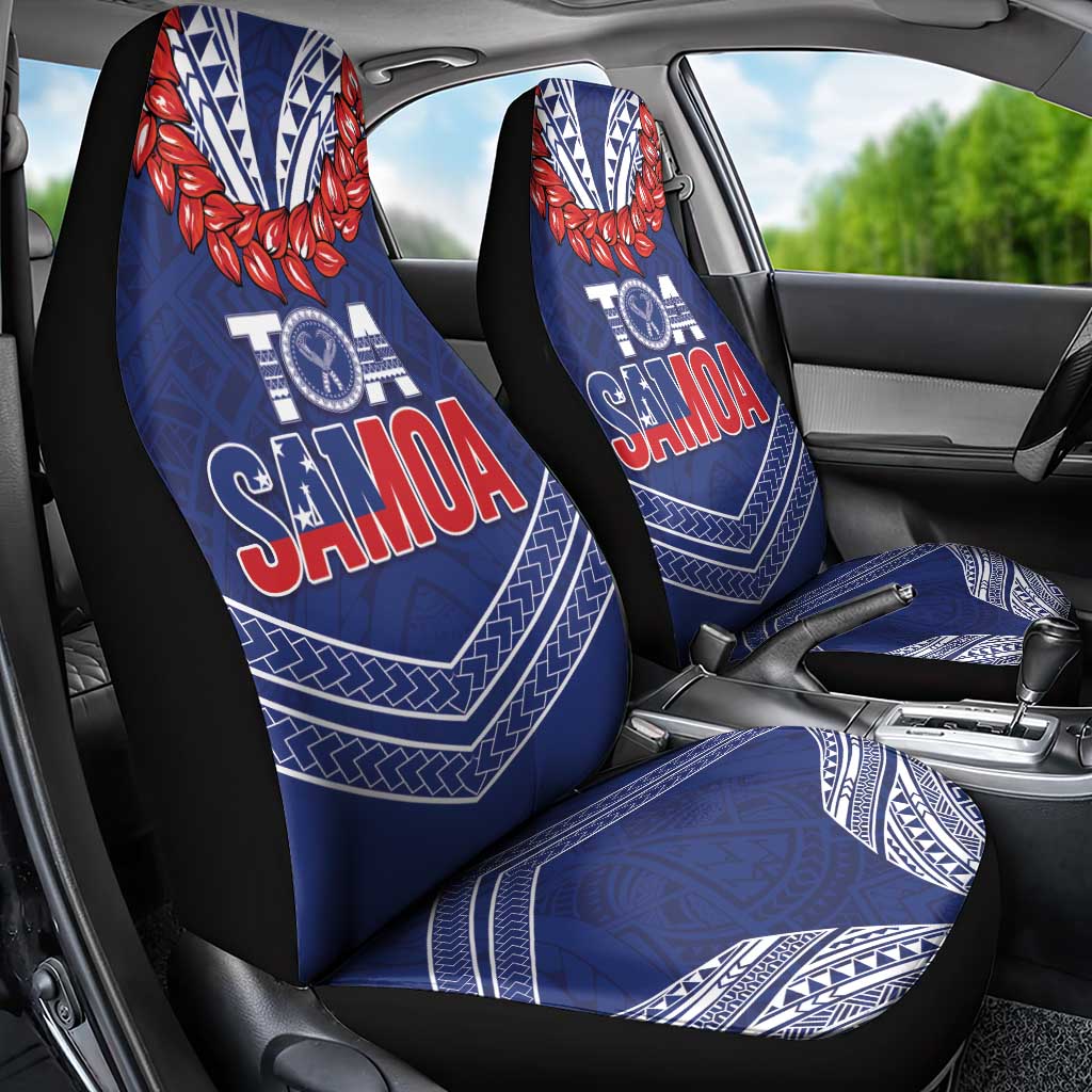 Toa Samoa Rugby Car Seat Cover Ulafala Mix Nifo'oti - Polynesian Pride