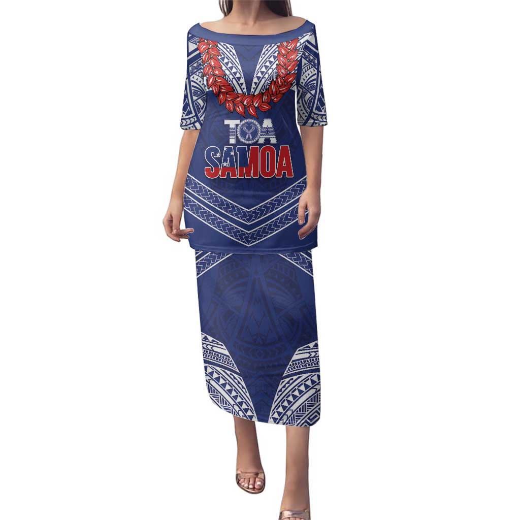 Toa Samoa Rugby Custom Family Matching Puletasi and Hawaiian Shirt Ulafala Mix Nifo'oti - Polynesian Pride