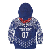 Toa Samoa Rugby Custom Kid Hoodie Ulafala Mix Nifo'oti - Polynesian Pride