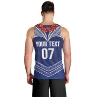 Toa Samoa Rugby Custom Men Tank Top Ulafala Mix Nifo'oti - Polynesian Pride
