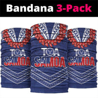 Toa Samoa Rugby Neck Gaiter Ulafala Mix Nifo'oti - Polynesian Pride