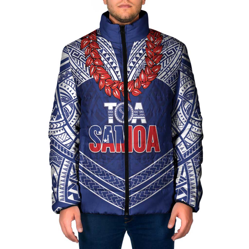 Toa Samoa Rugby Custom Padded Jacket Ulafala Mix Nifo'oti - Polynesian Pride