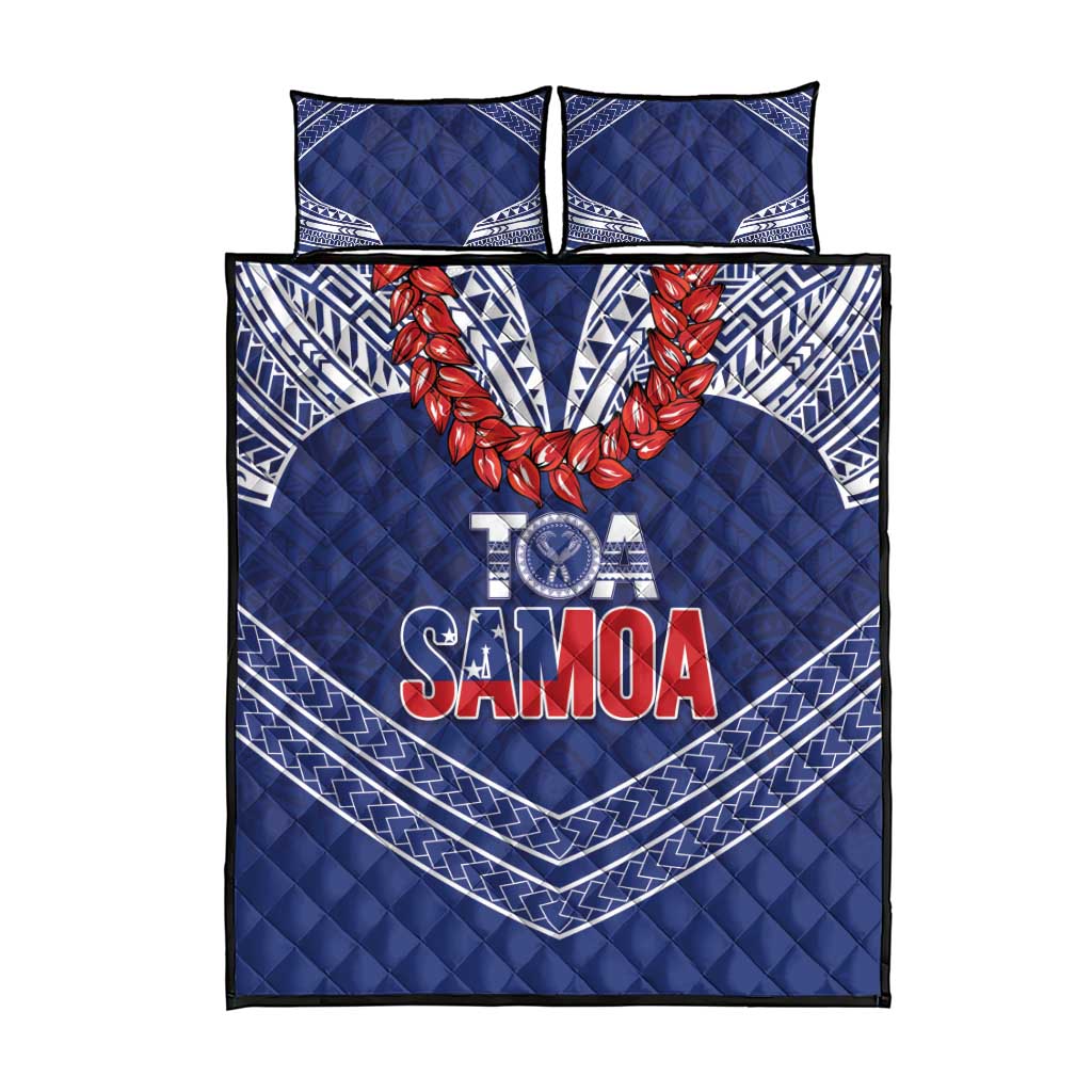 Toa Samoa Rugby Quilt Bed Set Ulafala Mix Nifo'oti - Polynesian Pride