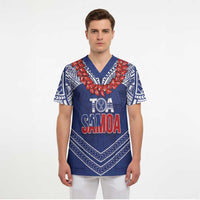 Toa Samoa Rugby Custom Scrub Top Ulafala Mix Nifo'oti - Polynesian Pride