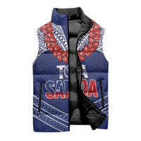 Toa Samoa Rugby Custom Sleeveless Puffer Jacket Ulafala Mix Nifo'oti - Polynesian Pride