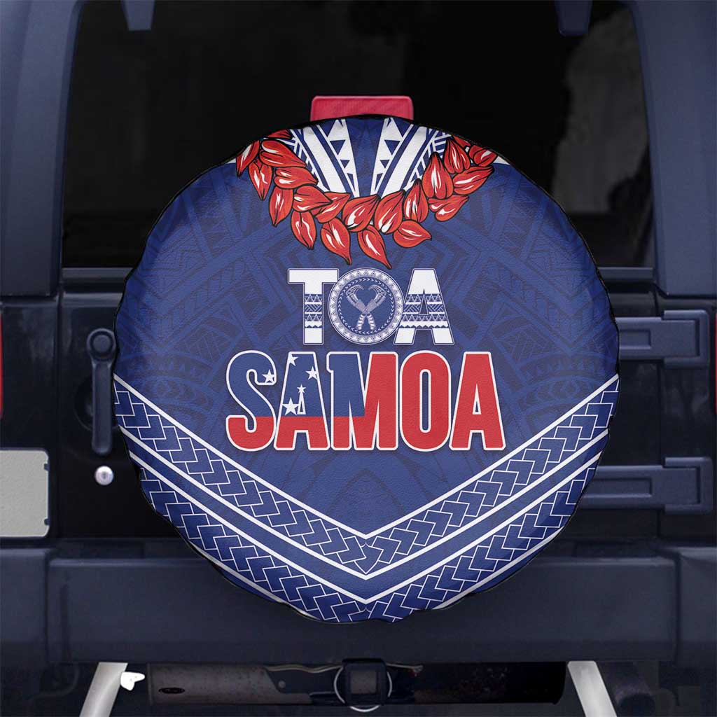 Toa Samoa Rugby Spare Tire Cover Ulafala Mix Nifo'oti - Polynesian Pride