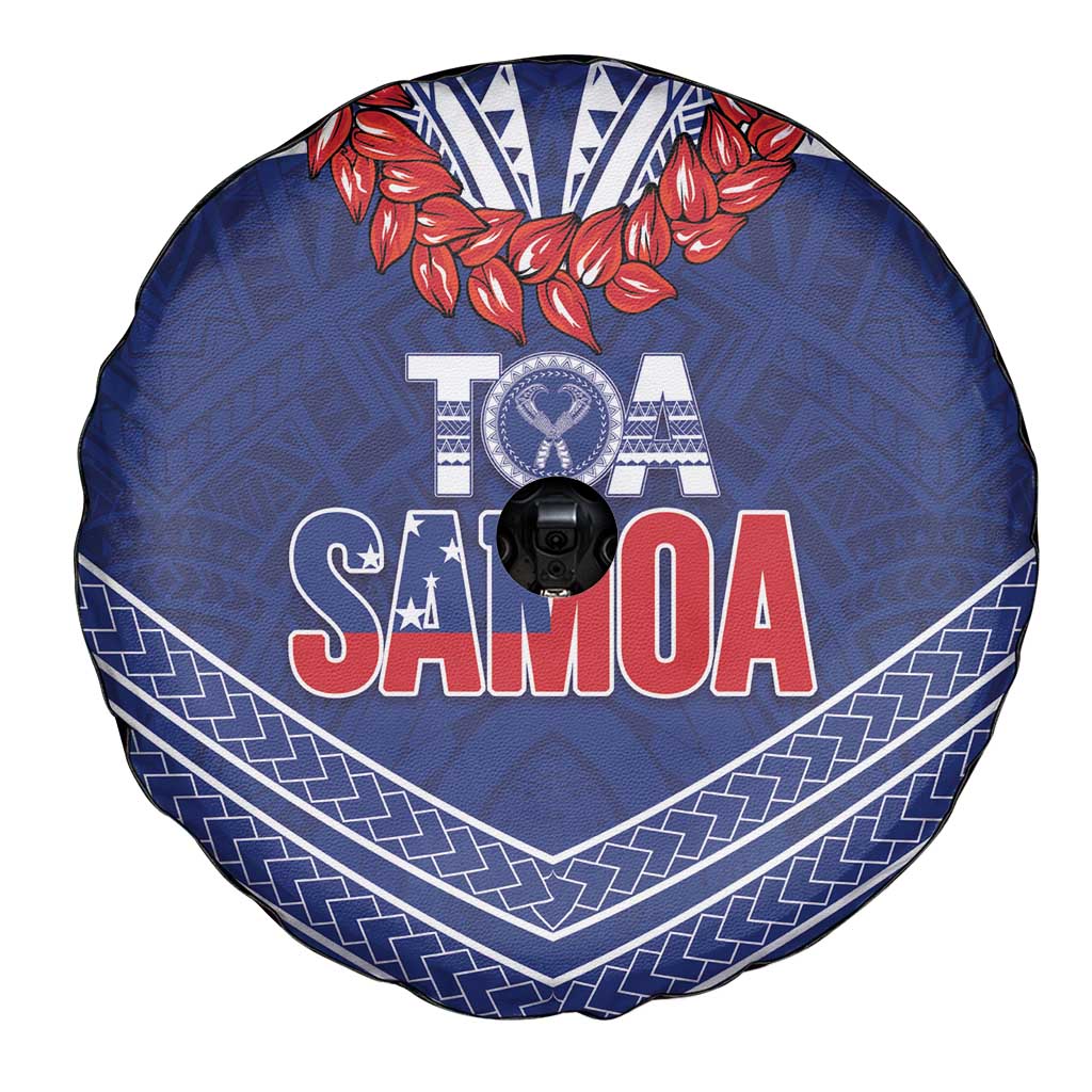 Toa Samoa Rugby Spare Tire Cover Ulafala Mix Nifo'oti - Polynesian Pride