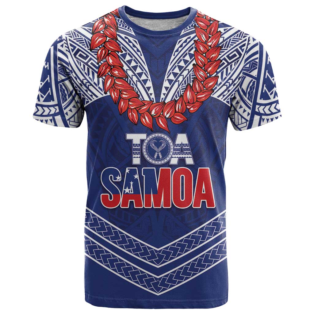 Toa Samoa Rugby Custom T Shirt Ulafala Mix Nifo'oti - Polynesian Pride