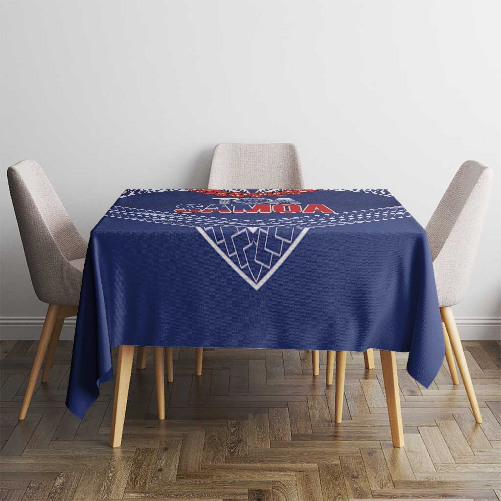 Toa Samoa Rugby Tablecloth Ulafala Mix Nifo'oti - Polynesian Pride